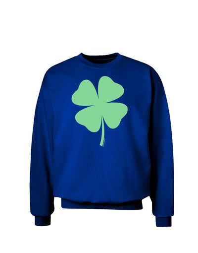 Lucky Four Leaf Clover St Patricks Day Adult Dark Sweatshirt-Sweatshirts-TooLoud-Deep-Royal-Blue-Small-Davson Sales