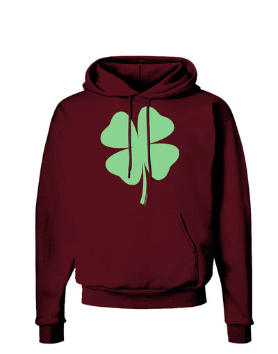 Lucky Four Leaf Clover St Patricks Day Dark Hoodie Sweatshirt-Hoodie-TooLoud-Maroon-Small-Davson Sales