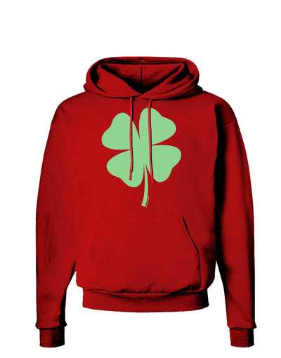 Lucky Four Leaf Clover St Patricks Day Dark Hoodie Sweatshirt-Hoodie-TooLoud-Red-Small-Davson Sales