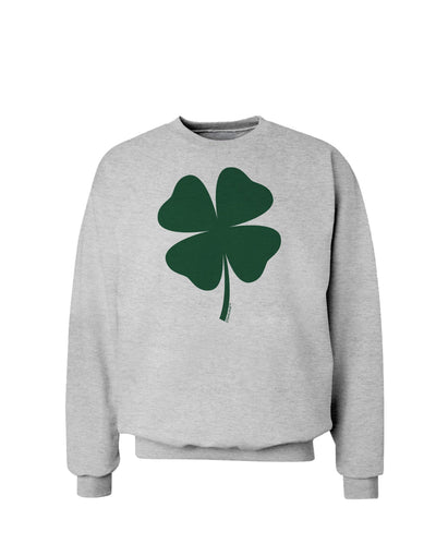 Lucky Four Leaf Clover St Patricks Day Sweatshirt-Sweatshirts-TooLoud-AshGray-Small-Davson Sales