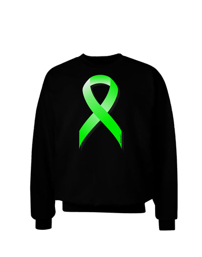 Lyme Disease Awareness Ribbon - Lime Green Adult Dark Sweatshirt-Sweatshirts-TooLoud-Black-Small-Davson Sales