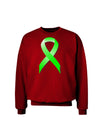 Lyme Disease Awareness Ribbon - Lime Green Adult Dark Sweatshirt-Sweatshirts-TooLoud-Deep-Red-Small-Davson Sales