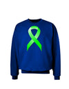 Lyme Disease Awareness Ribbon - Lime Green Adult Dark Sweatshirt-Sweatshirts-TooLoud-Deep-Royal-Blue-Small-Davson Sales