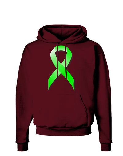 Lyme Disease Awareness Ribbon - Lime Green Dark Hoodie Sweatshirt-Hoodie-TooLoud-Maroon-Small-Davson Sales