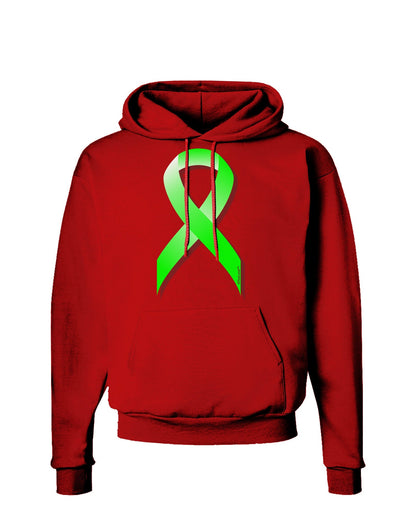 Lyme Disease Awareness Ribbon - Lime Green Dark Hoodie Sweatshirt-Hoodie-TooLoud-Red-Small-Davson Sales