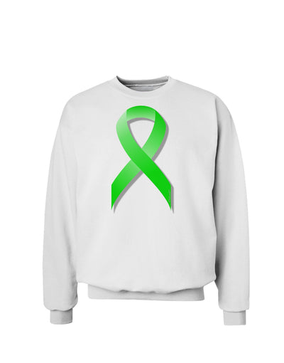 Lyme Disease Awareness Ribbon - Lime Green Sweatshirt-Sweatshirts-TooLoud-White-Small-Davson Sales