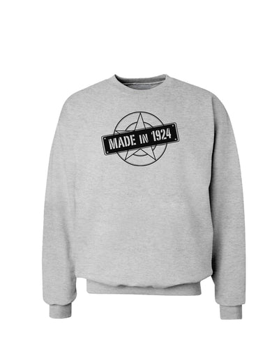 Made In Birth Year 1924 Sweatshirt-Sweatshirts-TooLoud-AshGray-Small-Davson Sales