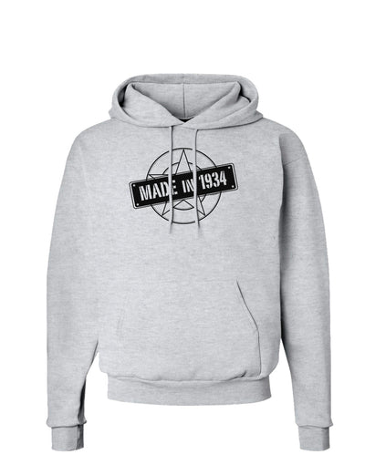 Made In Birth Year 1934 Hoodie Sweatshirt-Hoodie-TooLoud-AshGray-Small-Davson Sales