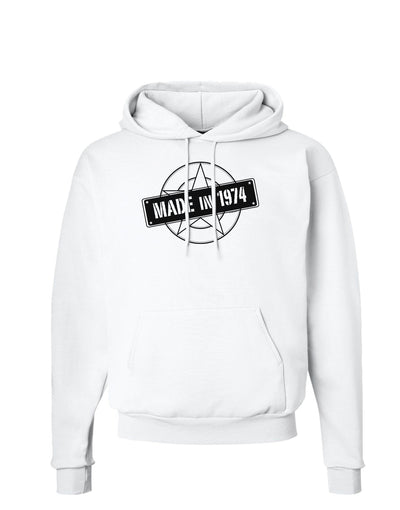 Made In Birth Year 1974 Hoodie Sweatshirt-Hoodie-TooLoud-White-Small-Davson Sales