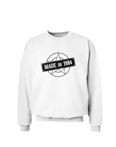 Made In Birth Year 1984 Sweatshirt-Sweatshirts-TooLoud-White-Small-Davson Sales