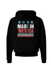 Made in Merica - Stars and Stripes Color Design Dark Hoodie Sweatshirt-Hoodie-TooLoud-Black-Small-Davson Sales