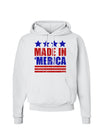 Made in Merica - Stars and Stripes Color Design Hoodie Sweatshirt-Hoodie-TooLoud-White-Small-Davson Sales