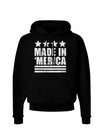 Made in Merica - Stars and Stripes Design Dark Hoodie Sweatshirt-Hoodie-TooLoud-Black-Small-Davson Sales