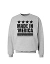 Made in Merica - Stars and Stripes Design Sweatshirt-Sweatshirts-TooLoud-AshGray-Small-Davson Sales