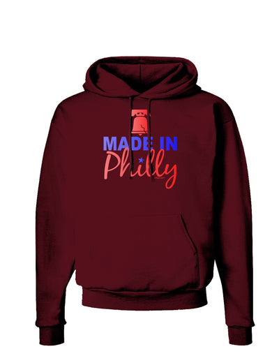 Made In Philly Dark Hoodie Sweatshirt-Hoodie-TooLoud-Maroon-Small-Davson Sales