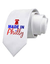 Made In Philly Printed White Necktie