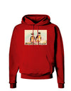 Magellanic Penguin Text Dark Hoodie Sweatshirt-Hoodie-TooLoud-Red-Small-Davson Sales