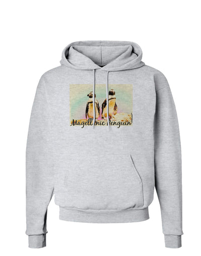 Magellanic Penguin Text Hoodie Sweatshirt-Hoodie-TooLoud-AshGray-Small-Davson Sales