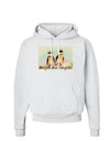 Magellanic Penguin Text Hoodie Sweatshirt-Hoodie-TooLoud-White-Small-Davson Sales