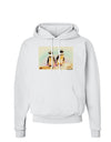 Magellanic Penguin Watercolor Hoodie Sweatshirt-Hoodie-TooLoud-White-Small-Davson Sales