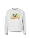 Magellanic Penguin Watercolor Sweatshirt-Sweatshirts-TooLoud-White-Small-Davson Sales