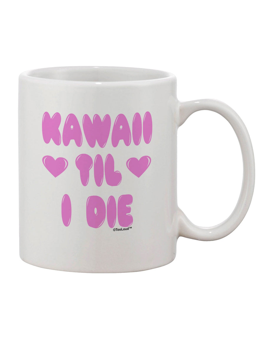 Magenta Printed 11 oz Coffee Mug - A Captivating Design for the Kawaii Enthusiast by TooLoud-11 OZ Coffee Mug-TooLoud-White-Davson Sales