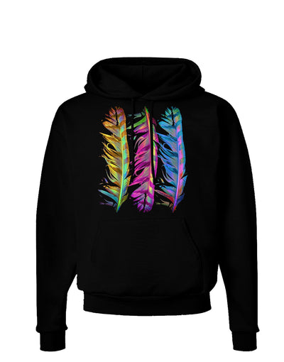 Magic Feathers Dark Hoodie Sweatshirt-Hoodie-TooLoud-Black-Small-Davson Sales