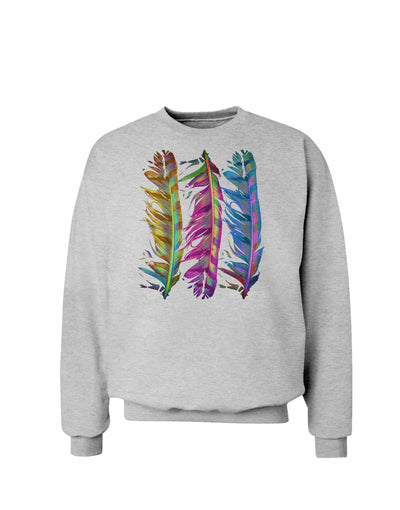 Magic Feathers Sweatshirt-Sweatshirts-TooLoud-AshGray-Small-Davson Sales