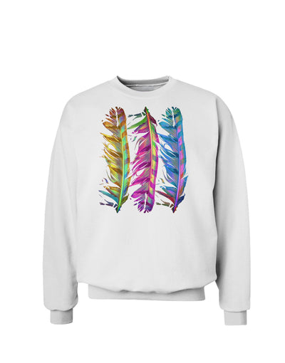 Magic Feathers Sweatshirt-Sweatshirts-TooLoud-White-Small-Davson Sales