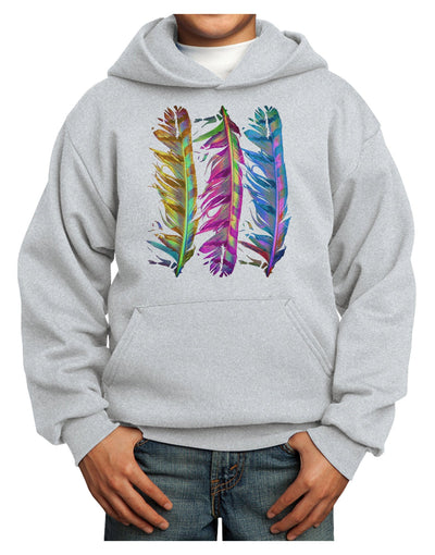 Magic Feathers Youth Hoodie Pullover Sweatshirt-Youth Hoodie-TooLoud-Ash-XS-Davson Sales