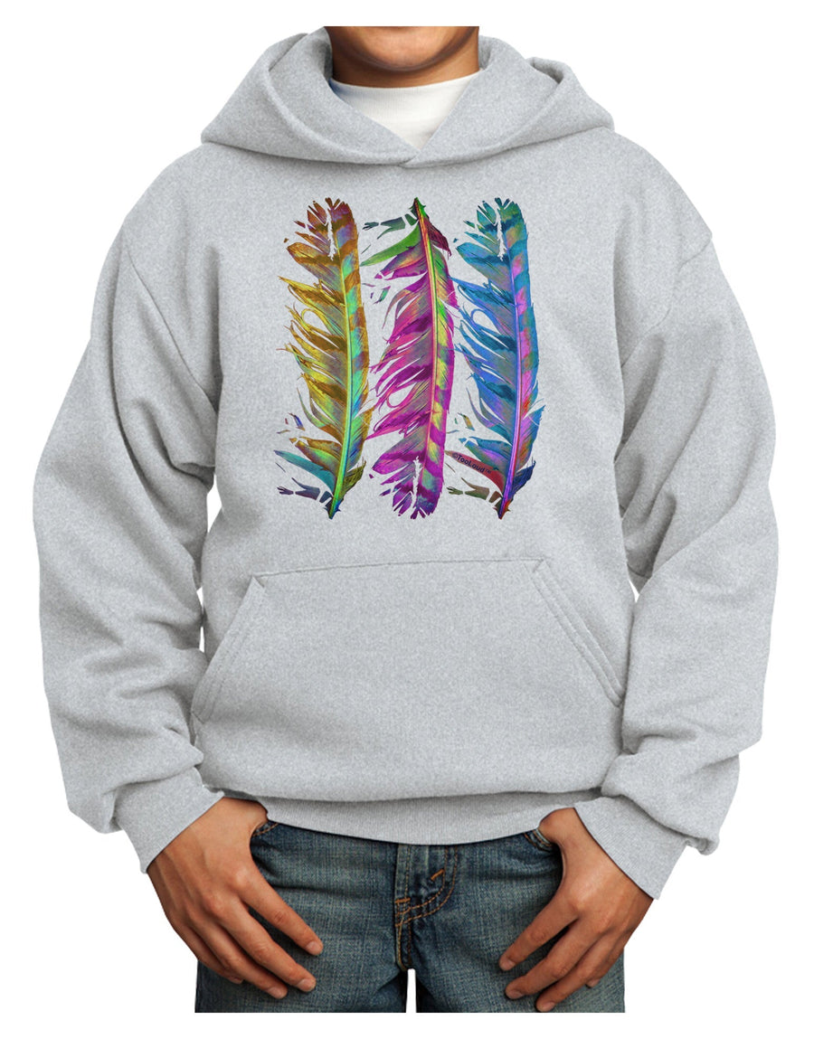 Magic Feathers Youth Hoodie Pullover Sweatshirt-Youth Hoodie-TooLoud-White-XS-Davson Sales