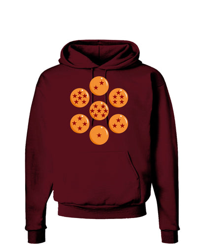 Magic Star Orbs Dark Hoodie Sweatshirt by TooLoud-Hoodie-TooLoud-Maroon-Small-Davson Sales