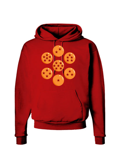 Magic Star Orbs Dark Hoodie Sweatshirt by TooLoud-Hoodie-TooLoud-Red-Small-Davson Sales