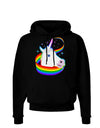 Magical Horn Rainbow Unicorn Dark Hoodie Sweatshirt-Hoodie-TooLoud-Black-Small-Davson Sales