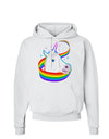 Magical Horn Rainbow Unicorn Hoodie Sweatshirt-Hoodie-TooLoud-White-Small-Davson Sales
