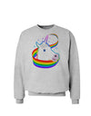 Magical Horn Rainbow Unicorn Sweatshirt-Sweatshirts-TooLoud-AshGray-Small-Davson Sales