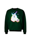 Magical Rainbow Sparkle Unicorn Adult Dark Sweatshirt-Sweatshirts-TooLoud-Deep-Forest-Green-Small-Davson Sales