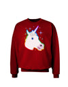 Magical Rainbow Sparkle Unicorn Adult Dark Sweatshirt-Sweatshirts-TooLoud-Deep-Red-Small-Davson Sales