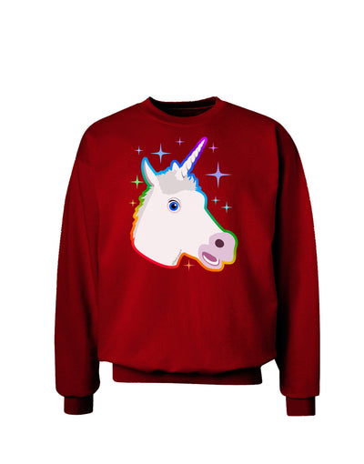 Magical Rainbow Sparkle Unicorn Adult Dark Sweatshirt-Sweatshirts-TooLoud-Deep-Red-Small-Davson Sales