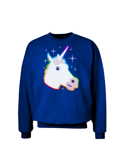 Magical Rainbow Sparkle Unicorn Adult Dark Sweatshirt-Sweatshirts-TooLoud-Deep-Royal-Blue-Small-Davson Sales