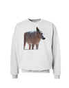 Magnificent Full White Wolf Sweatshirt-Sweatshirts-TooLoud-White-Small-Davson Sales