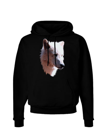 Magnificent White Wolf Head Dark Hoodie Sweatshirt-Hoodie-TooLoud-Black-Small-Davson Sales