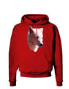 Magnificent White Wolf Head Dark Hoodie Sweatshirt-Hoodie-TooLoud-Red-Small-Davson Sales