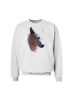 Magnificent White Wolf Head Sweatshirt-Sweatshirts-TooLoud-White-Small-Davson Sales