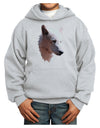 Magnificent White Wolf Head Youth Hoodie Pullover Sweatshirt-Youth Hoodie-TooLoud-Ash-XS-Davson Sales