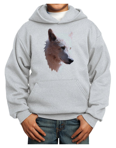 Magnificent White Wolf Head Youth Hoodie Pullover Sweatshirt-Youth Hoodie-TooLoud-Ash-XS-Davson Sales