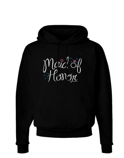 Maid of Honor - Diamond Ring Design - Color Dark Hoodie Sweatshirt-Hoodie-TooLoud-Black-Small-Davson Sales