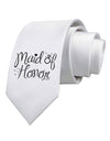 Maid of Honor - Diamond Ring Design Printed White Necktie