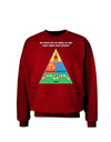 Main Food Groups of an Elf - Christmas Adult Dark Sweatshirt-Sweatshirts-TooLoud-Deep-Red-Small-Davson Sales