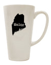 Maine State Inspired Conical Latte Coffee Mug - Crafted for Drinkware Enthusiasts TooLoud-Conical Latte Mug-TooLoud-White-Davson Sales